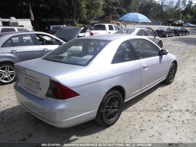 1HGEM22991L022694 - 2001 HONDA CIVIC SI/EX SILVER photo 4