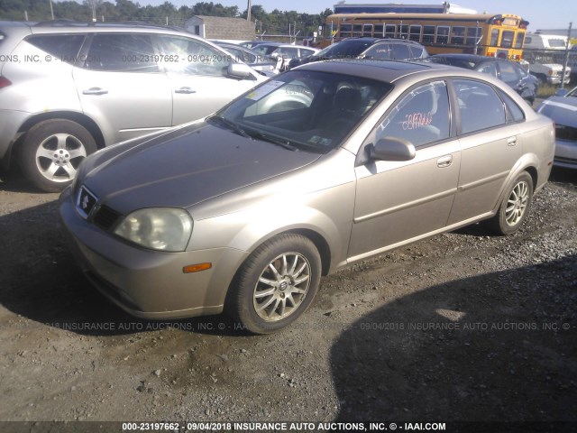 KL5JJ52Z14K979425 - 2004 SUZUKI FORENZA LX/EX TAN photo 2