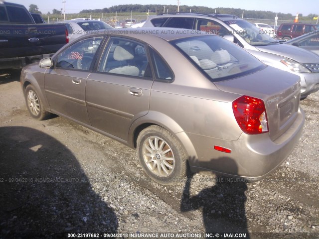 KL5JJ52Z14K979425 - 2004 SUZUKI FORENZA LX/EX TAN photo 3