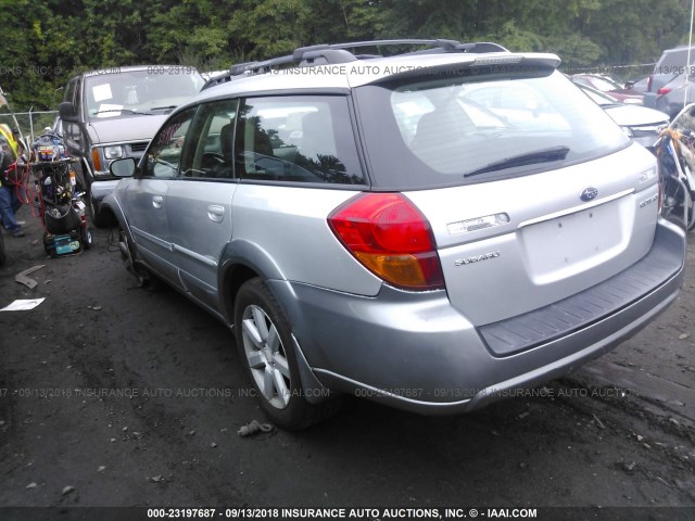 4S4BP62C077335870 - 2007 SUBARU OUTBACK OUTBACK 2.5I LIMITED SILVER photo 3