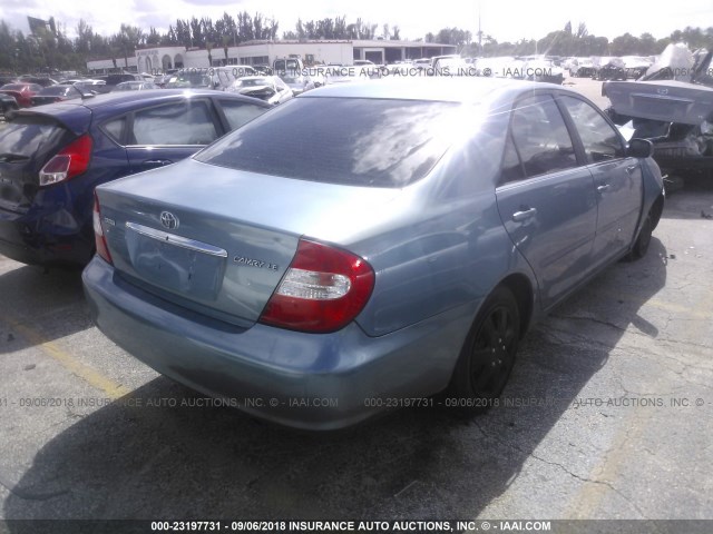 4T1BE32KX4U874764 - 2004 TOYOTA CAMRY LE/XLE/SE 蓝色 照片 4
