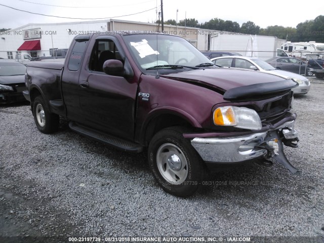 1FTRX08L3WKA62474 - 1998 FORD F150 BURGUNDY photo 1