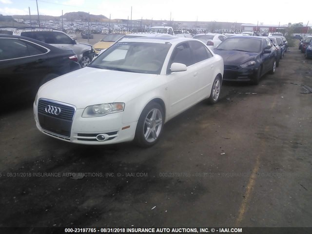 WAUDF78E16A146061 - 2006 AUDI A4 2.0T QUATTRO WHITE photo 2