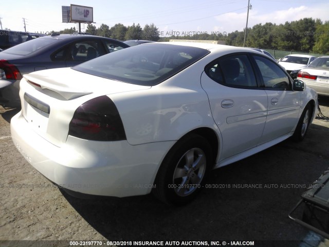 2G2WP552481128078 - 2008 PONTIAC GRAND PRIX WHITE photo 4