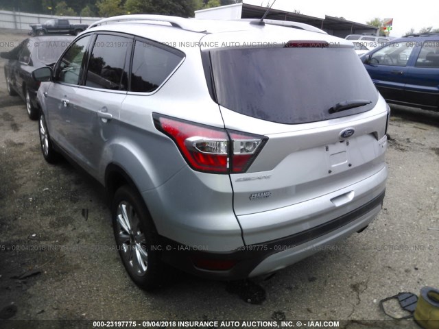 1FMCU0JDXHUC34102 - 2017 FORD ESCAPE TITANIUM SILVER photo 3