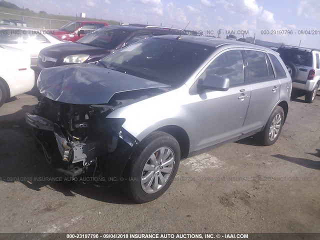 2FMDK49C87BA54957 - 2007 FORD EDGE SEL PLUS SILVER photo 2