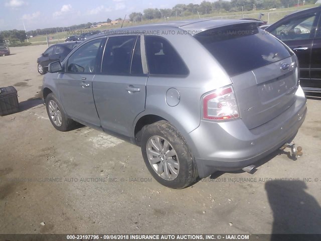 2FMDK49C87BA54957 - 2007 FORD EDGE SEL PLUS SILVER photo 3