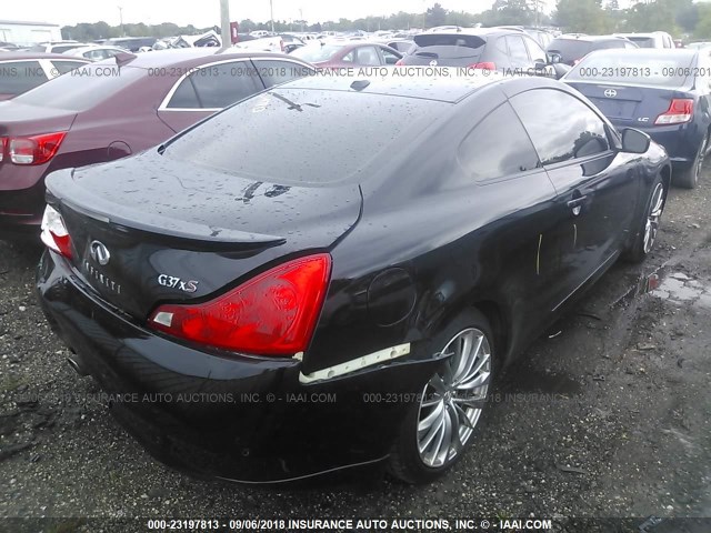 JN1CV6EL1DM981946 - 2013 INFINITI G37 BLACK photo 4