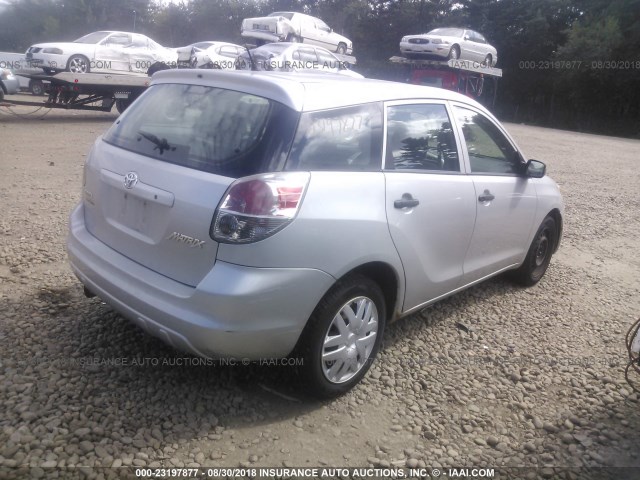2T1KR32E85C420305 - 2005 TOYOTA COROLLA MATRIX XR GRAY photo 4