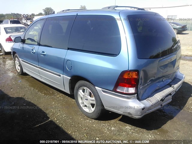 2FMDA53413BB11343 - 2003 FORD WINDSTAR SEL BLUE photo 3