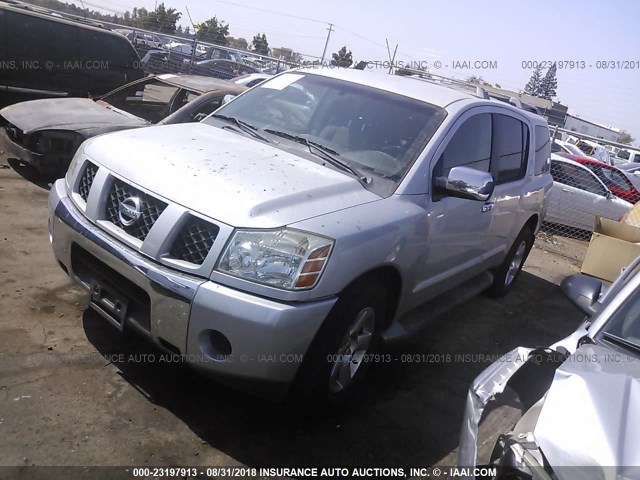 5N1AA08A74N746397 - 2004 NISSAN ARMADA SE/LE SILVER photo 2