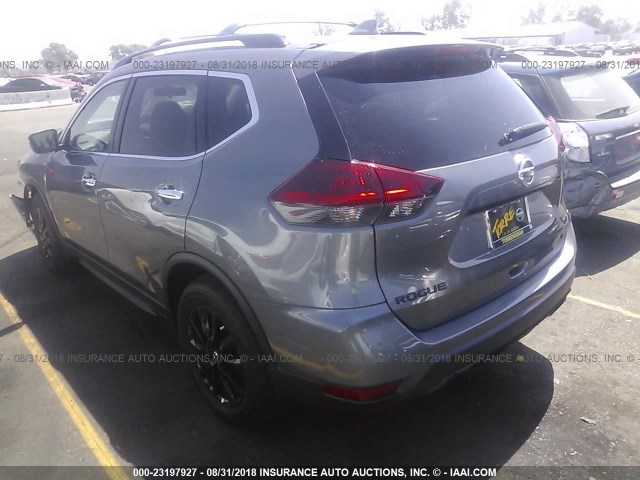 5N1AT2MT2JC804677 - 2018 NISSAN ROGUE S/SL GRAY photo 3