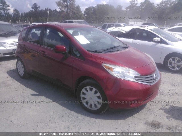 3N1CE2CP4EL422689 - 2014 NISSAN VERSA NOTE S/S PLUS/SV/SL RED photo 1