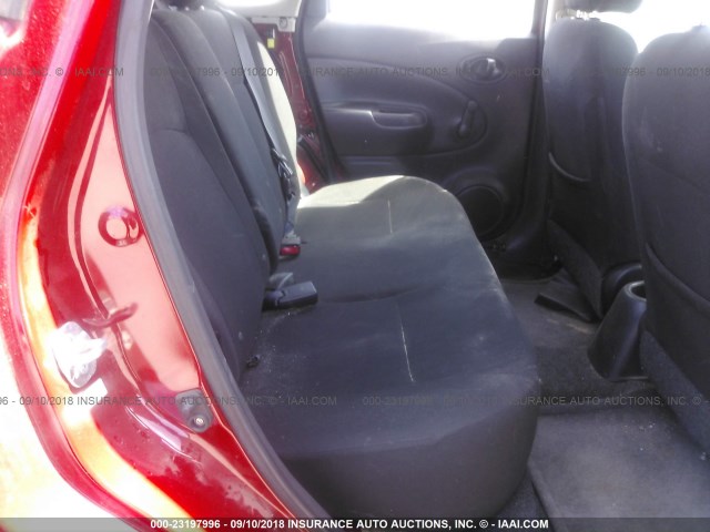 3N1CE2CP4EL422689 - 2014 NISSAN VERSA NOTE S/S PLUS/SV/SL RED photo 8