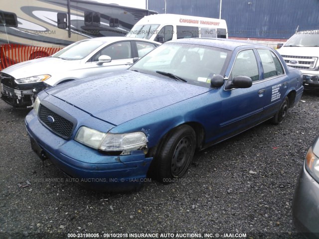 2FABP7BV1AX138029 - 2010 FORD CROWN VICTORIA POLICE INTERCEPTOR BLUE photo 2