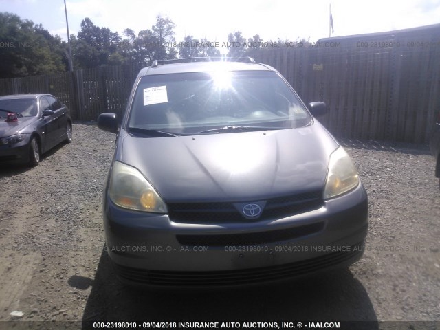 5TDZA23C14S043075 - 2004 TOYOTA SIENNA CE/LE GRAY photo 6