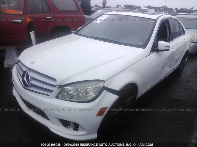 WDDGF5EB0AF426697 - 2010 MERCEDES-BENZ C 300 WHITE photo 2