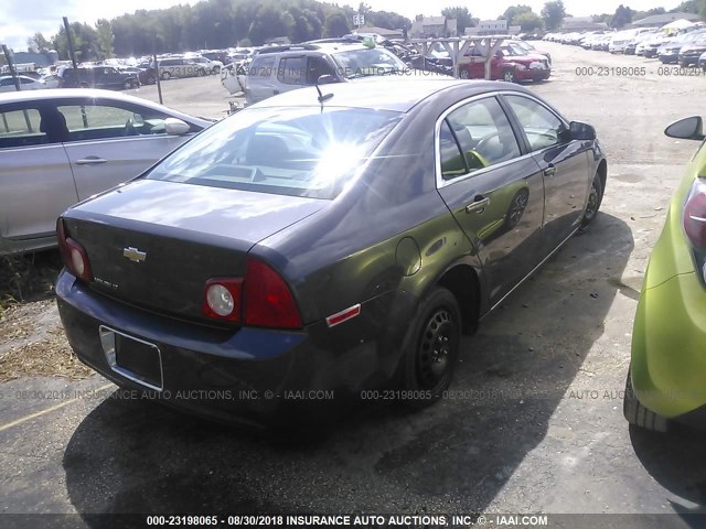 1G1ZC5E1XBF286140 - 2011 CHEVROLET MALIBU 1LT 灰色 照片 4