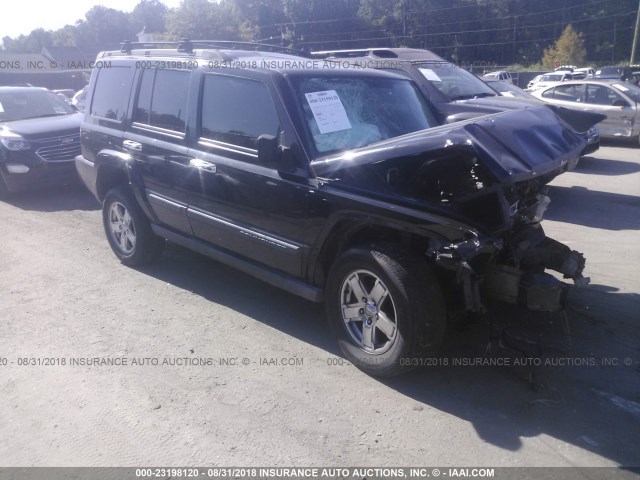1J8HG48N56C188746 - 2006 JEEP COMMANDER BLACK photo 1