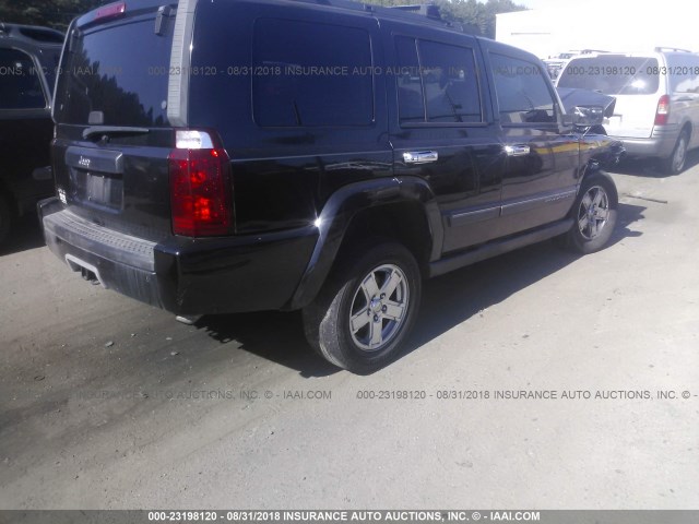 1J8HG48N56C188746 - 2006 JEEP COMMANDER BLACK photo 4