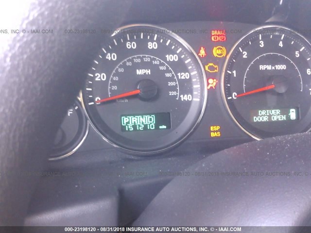 1J8HG48N56C188746 - 2006 JEEP COMMANDER BLACK photo 7