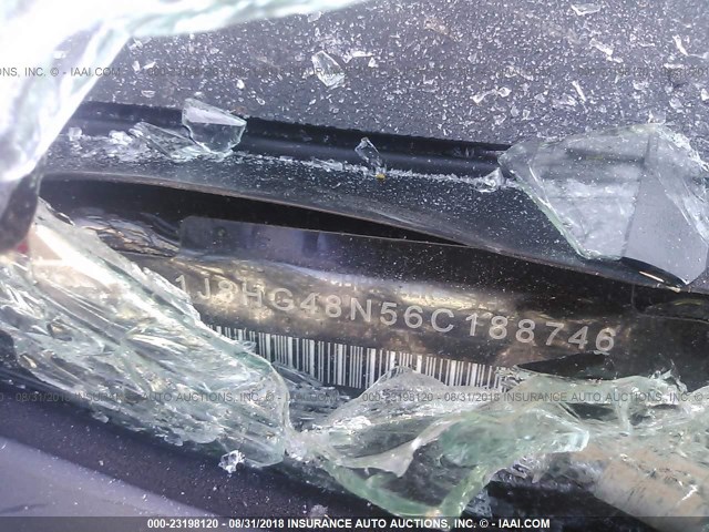 1J8HG48N56C188746 - 2006 JEEP COMMANDER BLACK photo 9