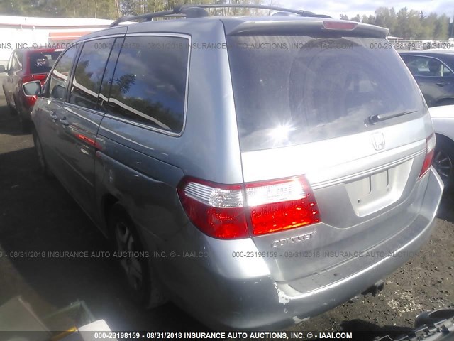 5FNRL38767B054870 - 2007 HONDA ODYSSEY EXL GRAY photo 3