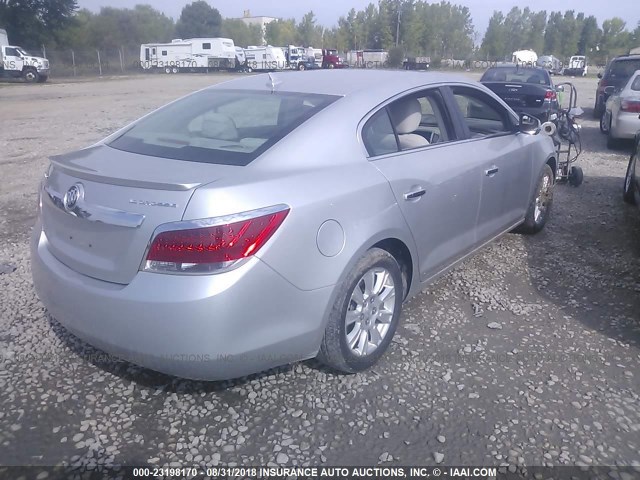 1G4GB5ER8CF187420 - 2012 BUICK LACROSSE CONVENIENCE GRAY photo 4