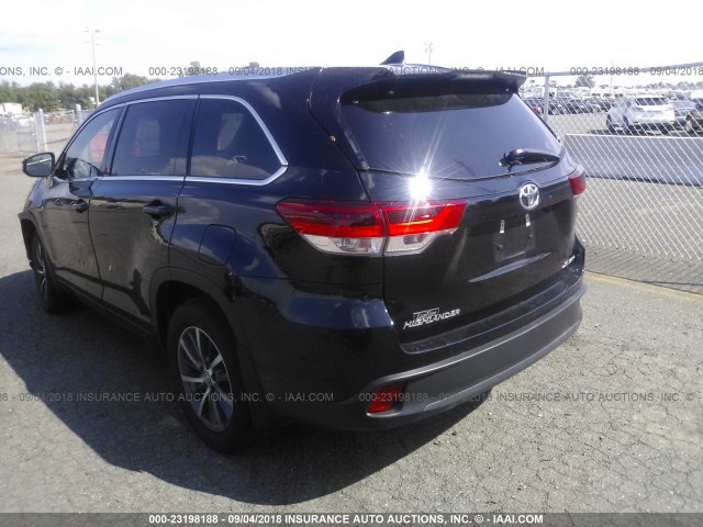 5TDJZRFH0HS518467 - 2017 TOYOTA HIGHLANDER SE/XLE BLACK photo 3