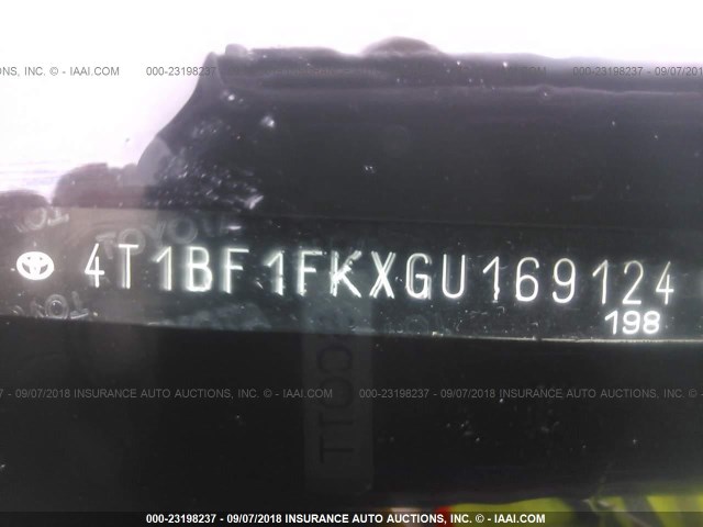 4T1BF1FKXGU169124 - 2016 TOYOTA CAMRY LE/XLE/SE/XSE 白色 照片 9