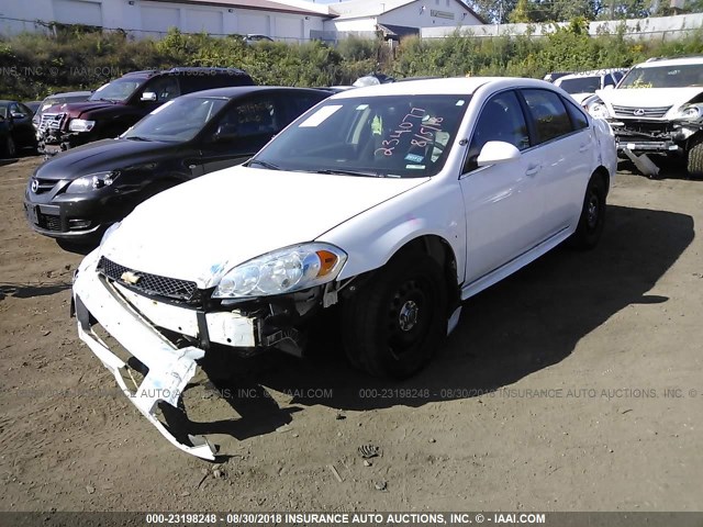 2G1WD5E37C1160604 - 2012 CHEVROLET IMPALA POLICE WHITE photo 2