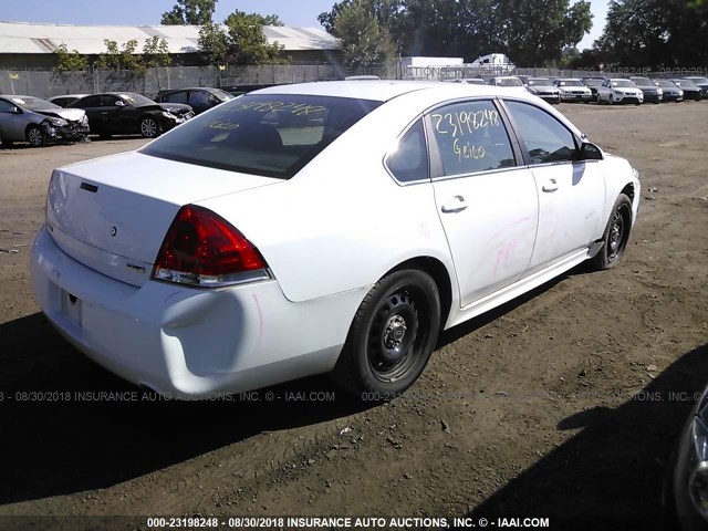 2G1WD5E37C1160604 - 2012 CHEVROLET IMPALA POLICE WHITE photo 4