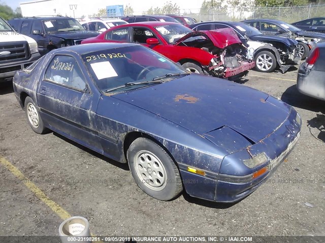 JM1FC3313H0538646 - 1987 MAZDA RX7 BLUE photo 1