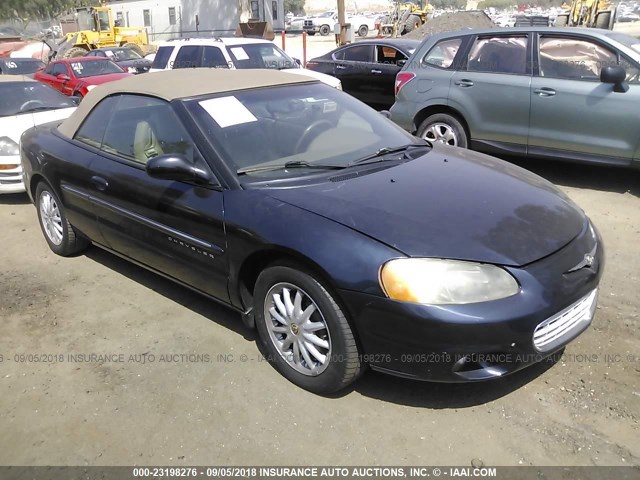 1C3EL55U51N593305 - 2001 CHRYSLER SEBRING LXI BLUE photo 1