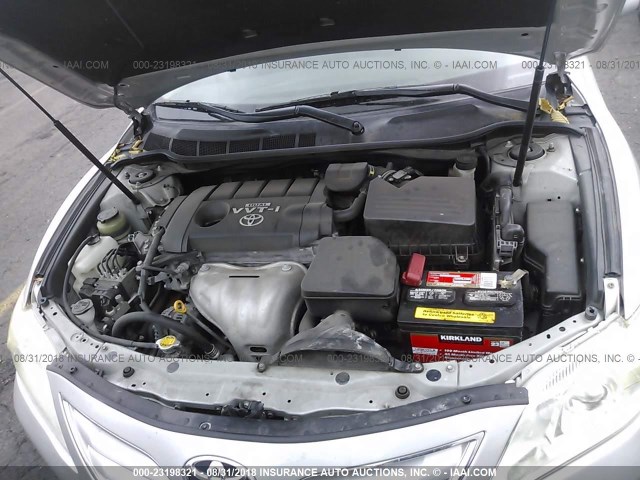 JTNBF3EK7A3004464 - 2010 TOYOTA CAMRY SE/LE/XLE 银色 照片 10