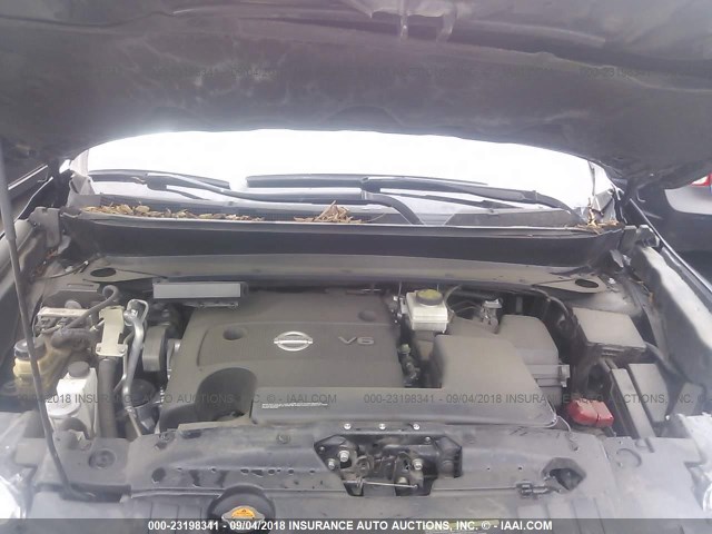 5N1AR2MNXEC724291 - 2014 NISSAN PATHFINDER S/SV/SL/PLATINUM BLUE photo 10