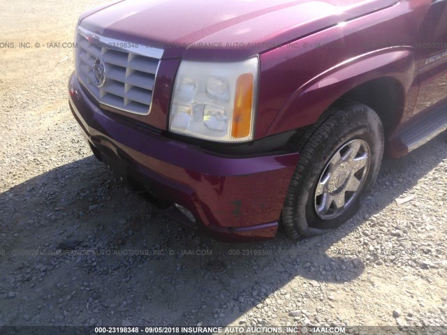 1GYEK63N06R156600 - 2006 CADILLAC ESCALADE LUXURY RED photo 6