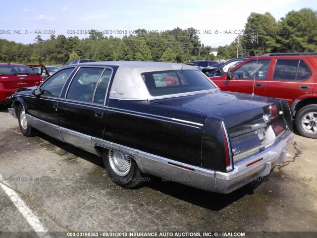 1G6DW52P1RR715663 - 1994 CADILLAC FLEETWOOD BROUGHAM BLACK photo 3