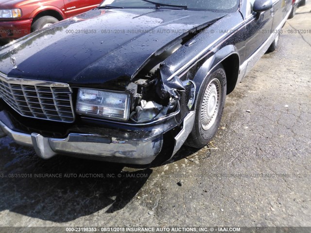 1G6DW52P1RR715663 - 1994 CADILLAC FLEETWOOD BROUGHAM BLACK photo 6