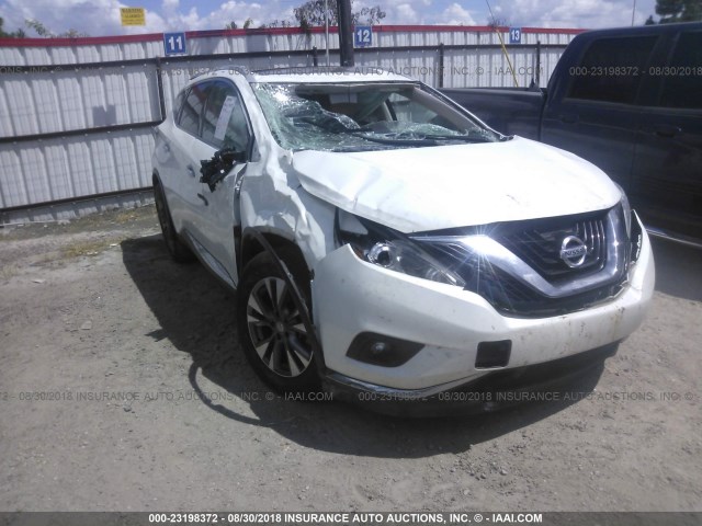 5N1AZ2MG5FN219119 - 2015 NISSAN MURANO S/SL/SV/PLATINUM WHITE photo 1