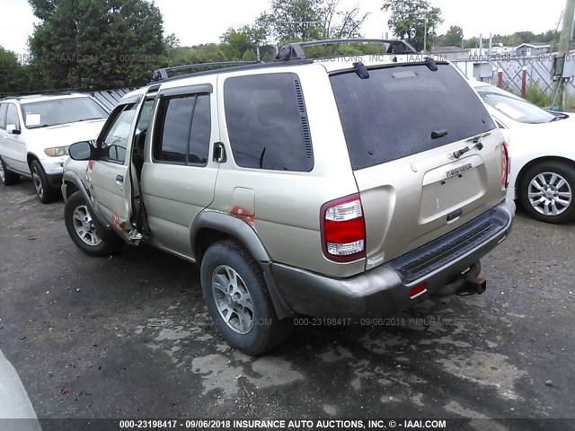 JN8AR07Y9XW383454 - 1999 NISSAN PATHFINDER LE/SE/XE GOLD photo 3