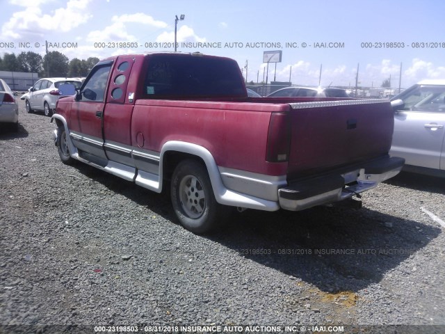 2GTEC19K5N1541872 - 1992 GMC SIERRA C1500 RED photo 3