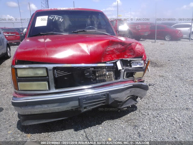 2GTEC19K5N1541872 - 1992 GMC SIERRA C1500 RED photo 6