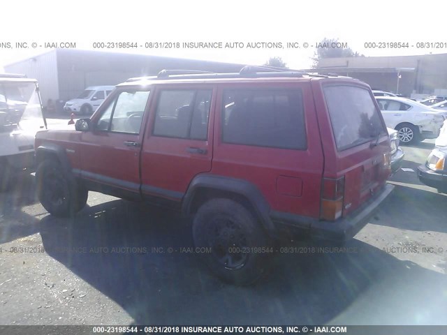 1J4FT68S4TL279993 - 1996 JEEP CHEROKEE SPORT/CLASSIC RED photo 3