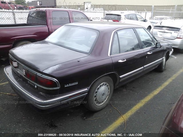 1G4HR52L7SH486027 - 1995 BUICK LESABRE LIMITED MAROON photo 4