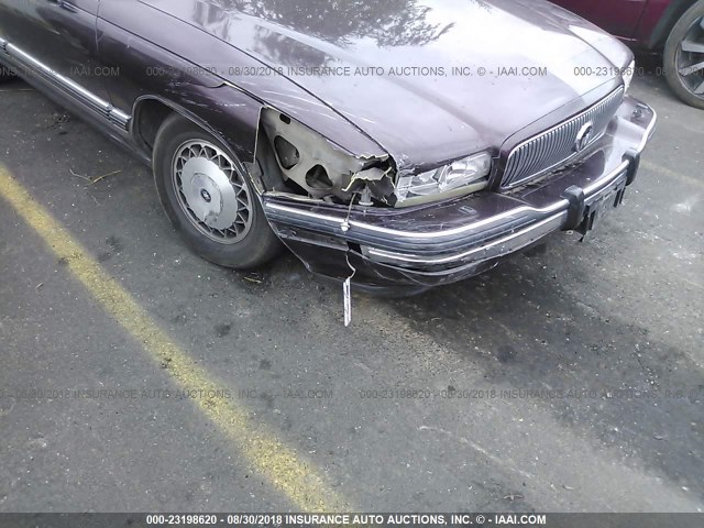 1G4HR52L7SH486027 - 1995 BUICK LESABRE LIMITED MAROON photo 6