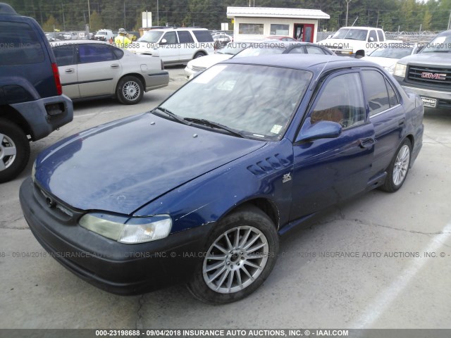 1NXBR12EXXZ297130 - 1999 TOYOTA COROLLA VE/CE/LE BLUE photo 2