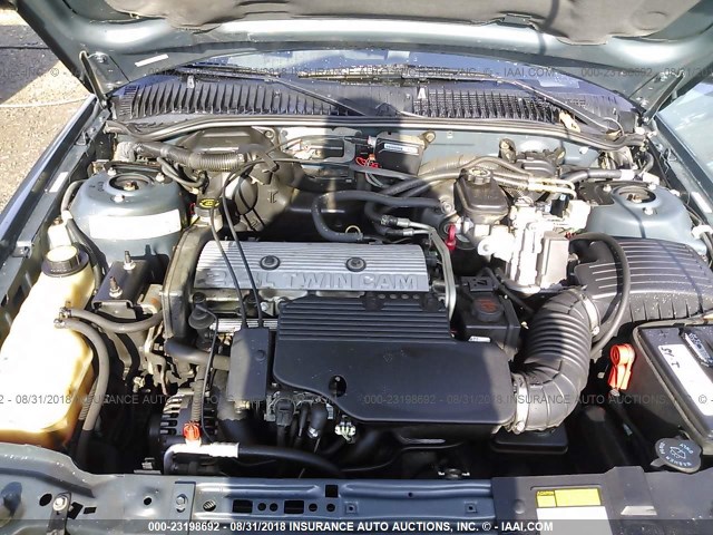 1G2NE12T4VC768269 - 1997 PONTIAC GRAND AM SE GREEN photo 10