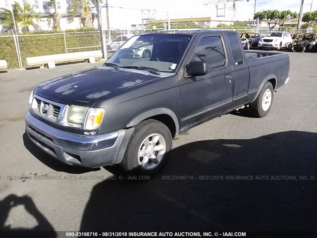 1N6DD26S0WC300166 - 1998 NISSAN FRONTIER KING CAB XE/KING CAB SE BLACK photo 2