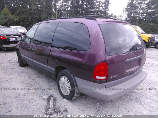 2P4GP4437WR542017 - 1998 PLYMOUTH GRAND VOYAGER SE MAROON photo 3
